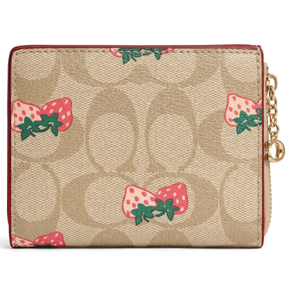 COACH Women’s Strawberry Print Signature Card Holder