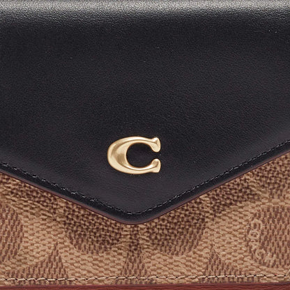 COACH Women’s Signature Canvas Wyn Small Wallet C3156 B4NQ6