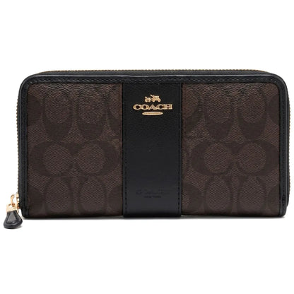 Coach Women’s Signature Canvas Zip-Around Wallet F54630 IMAA8