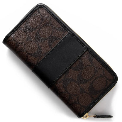 Coach Women’s Signature Canvas Zip-Around Wallet F54630 IMAA8