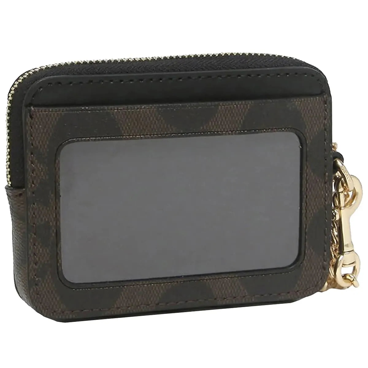 COACH Women’s Signature Canvas Zip Card Case CW883