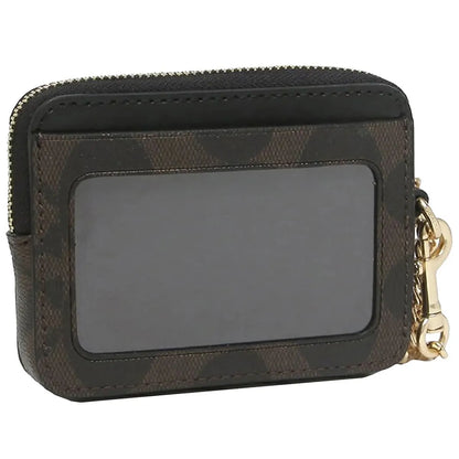 COACH Women’s Signature Canvas Zip Card Case CW883