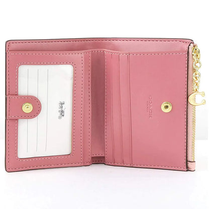 COACH Women’s Signature Floral Card Holder Wallet