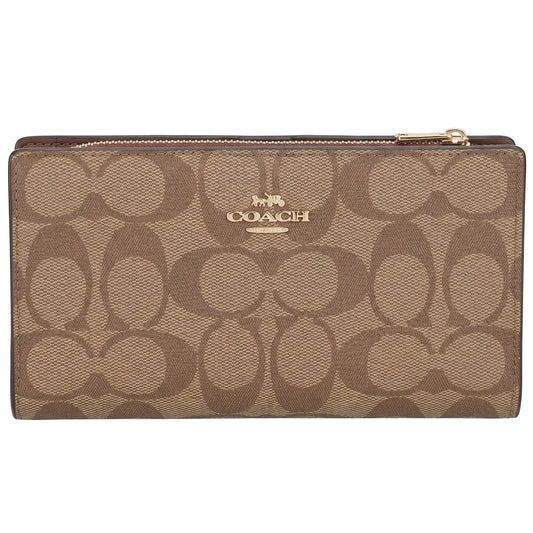 Coach Women’s Slim Signature Long Wallet C8714