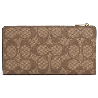 Coach Women’s Slim Signature Long Wallet C8714