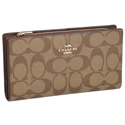 Coach Women’s Slim Signature Long Wallet C8714