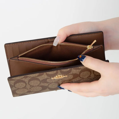 Coach Women’s Slim Signature Long Wallet C8714