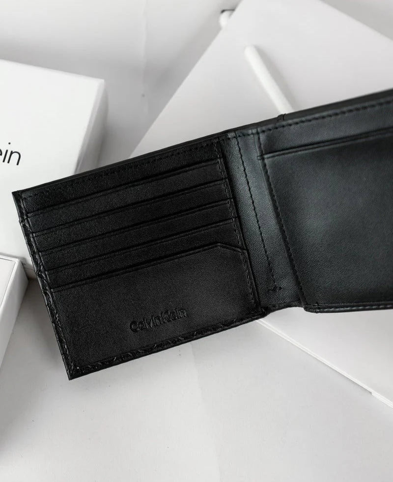 CK Black Leather Wallet For Men