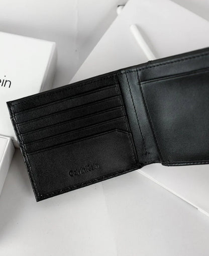 CK Black Leather Wallet For Men