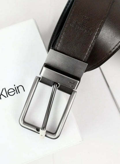 CK Black Leather Wallet-Belt Set For Men