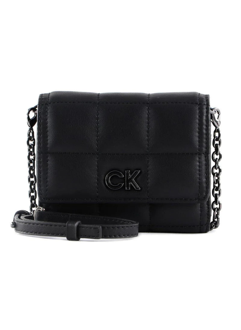 CK Quilted Black Wallet For Women