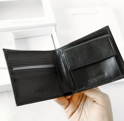CK Black Leather Wallet For Men