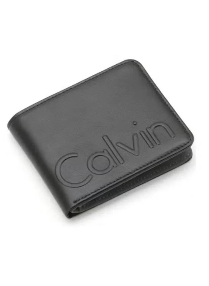 CK Black Leather Wallet-Belt Set For Men