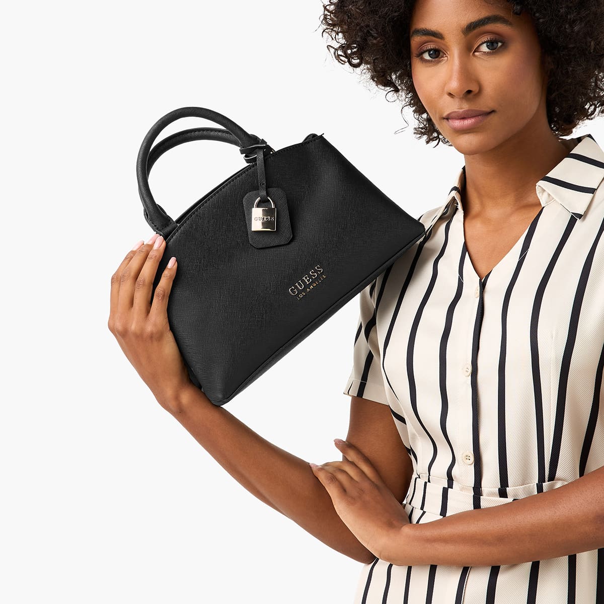 Guess Black Women Handbag Sa917706