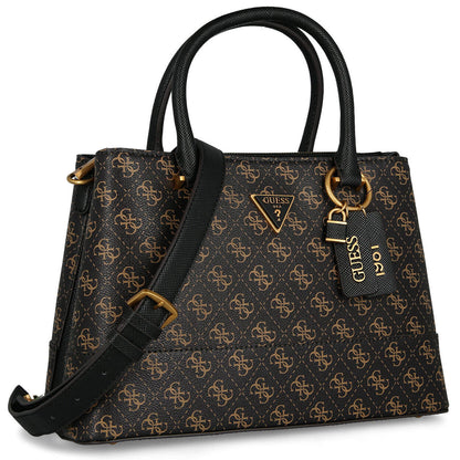 Guess Brown Black Women Handbag Hwqb83 77060