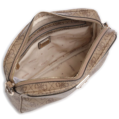 Guess Brown Latte Women Cross Body Bag Hwsg87 78140 Ltl