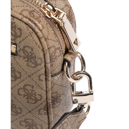 Guess Brown Latte Women Cross Body Bag Hwsg87 78140 Ltl