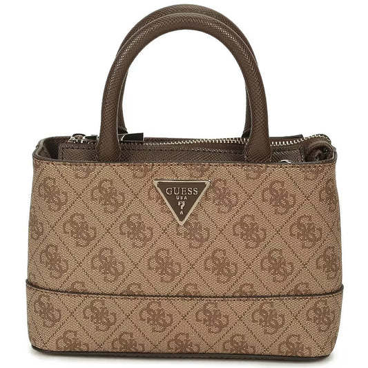 Guess Brown Women Handbag Bg837777 Latte