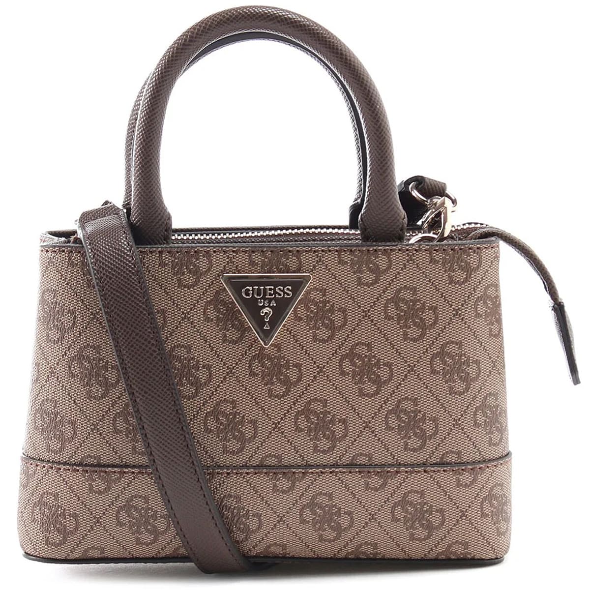 Guess Brown Women Handbag Bg837777 Latte