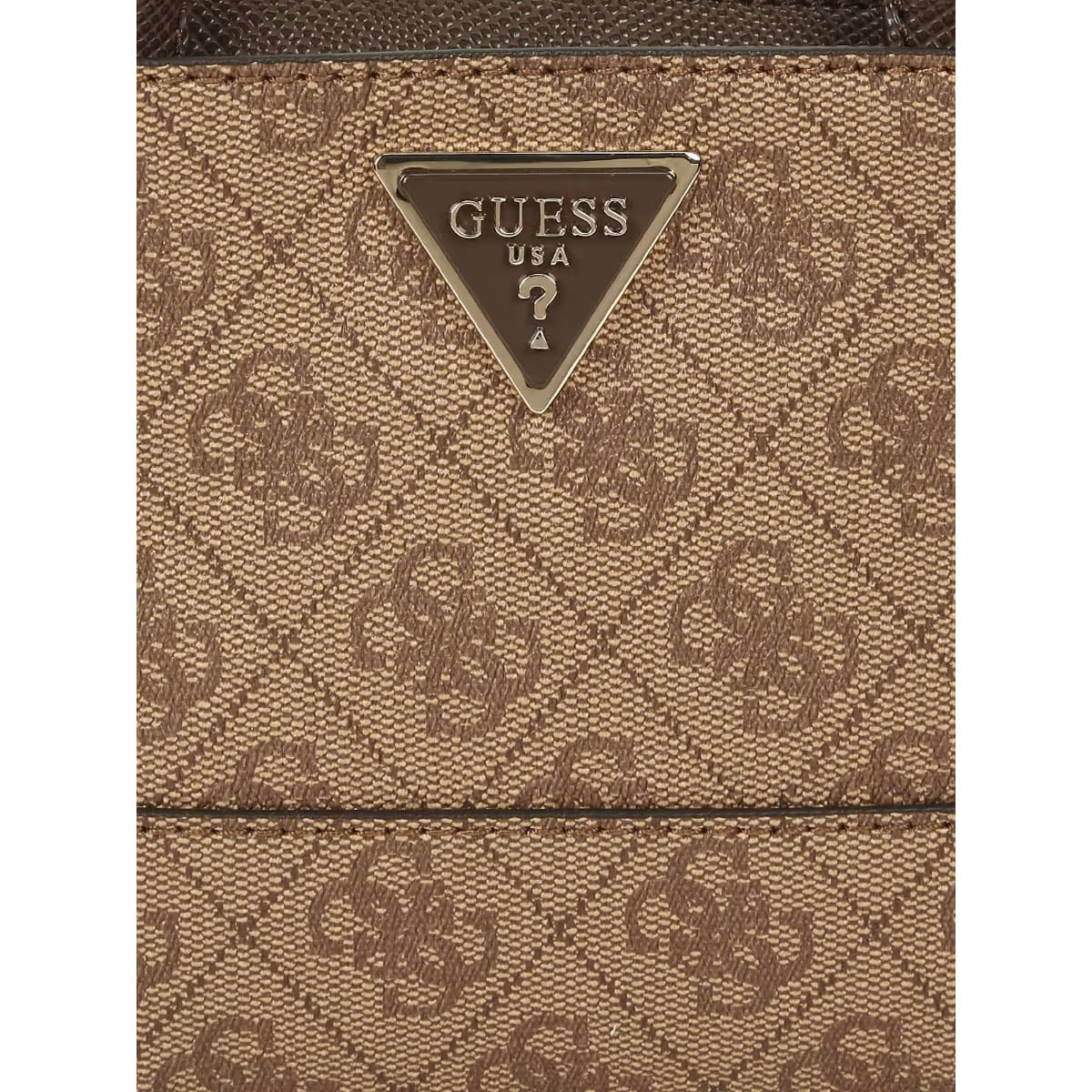 Guess Brown Women Handbag Bg837777 Latte