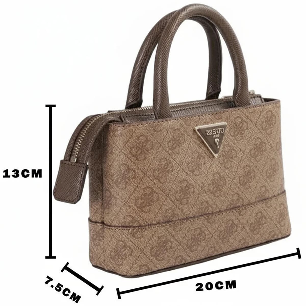 Guess Brown Women Handbag Bg837777 Latte