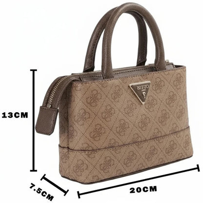 Guess Brown Women Handbag Bg837777 Latte