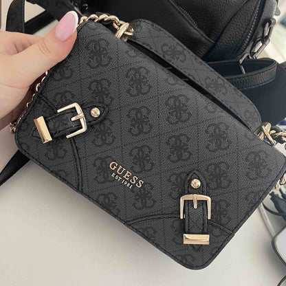 Guess Coal Black Women Crossbody Bag Hwsg87 44780 Black