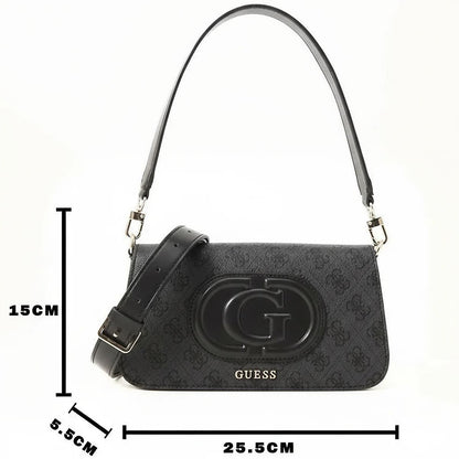 Guess Coal Black Women Shoulder Bag Hwesg951320