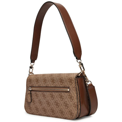 Guess Latte Brown Women Shoulder Bag Hwesg951320