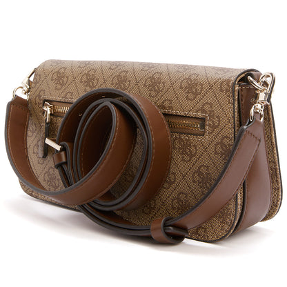 Guess Latte Brown Women Shoulder Bag Hwesg951320