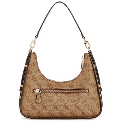 Guess Latte Logo Brown Light Brown Brown Women Shoulder Bag Hwsg9000180 Lgw