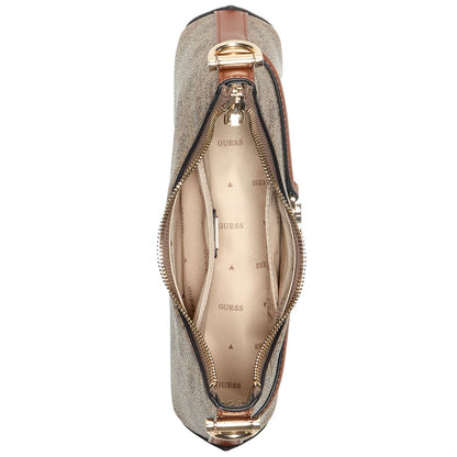 Guess Latte Logo Light Brown Brown Women Crossbody Hwsg7993730 Ltl