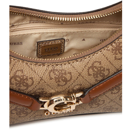 Guess Latte Logo Light Brown Brown Women Crossbody Hwsg7993730 Ltl