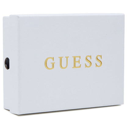 Guess Logo Print Women’s Wristlet Wallet Organizer in Black with Gold Hardware