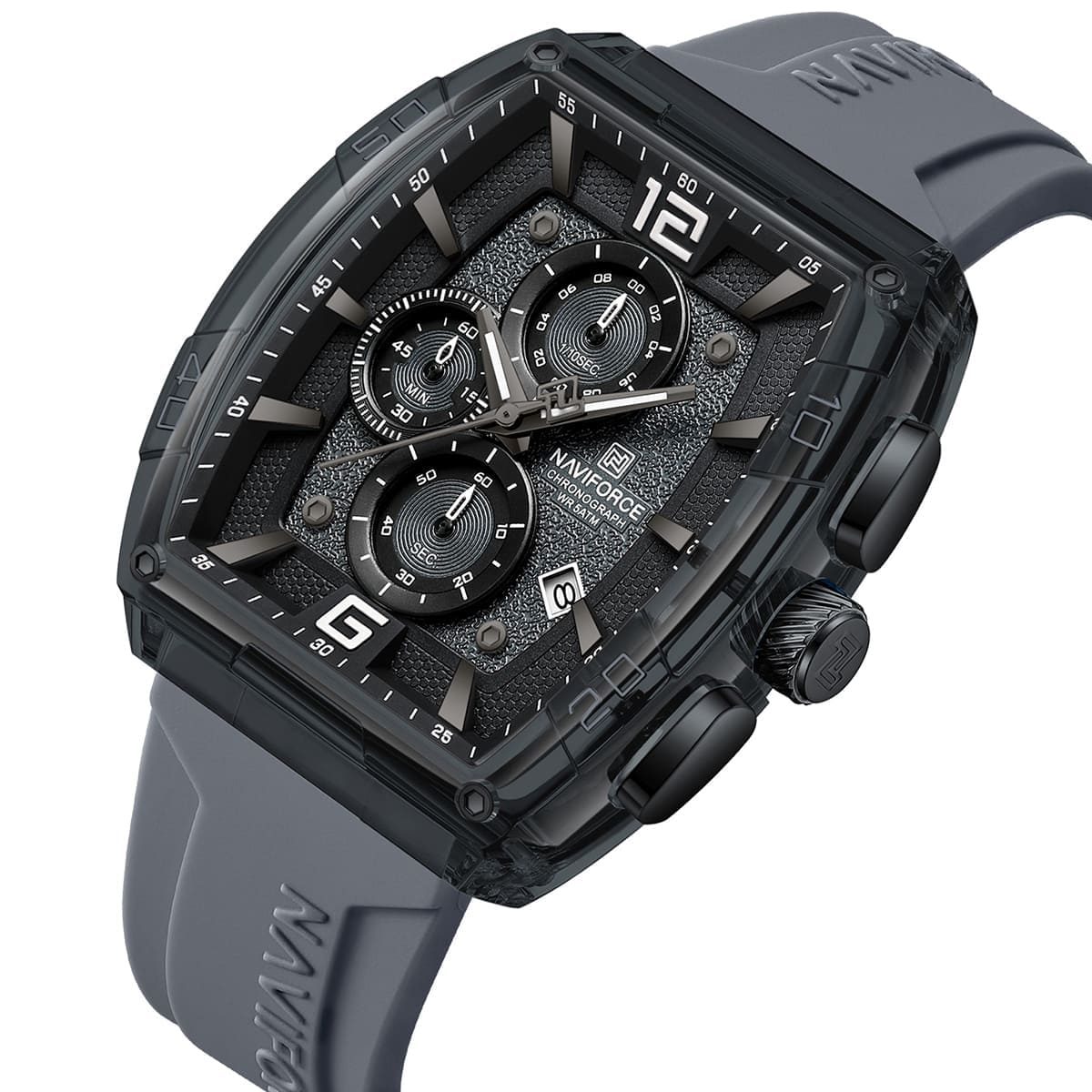 Naviforce Men's Watch NF6101-GY-W-GY