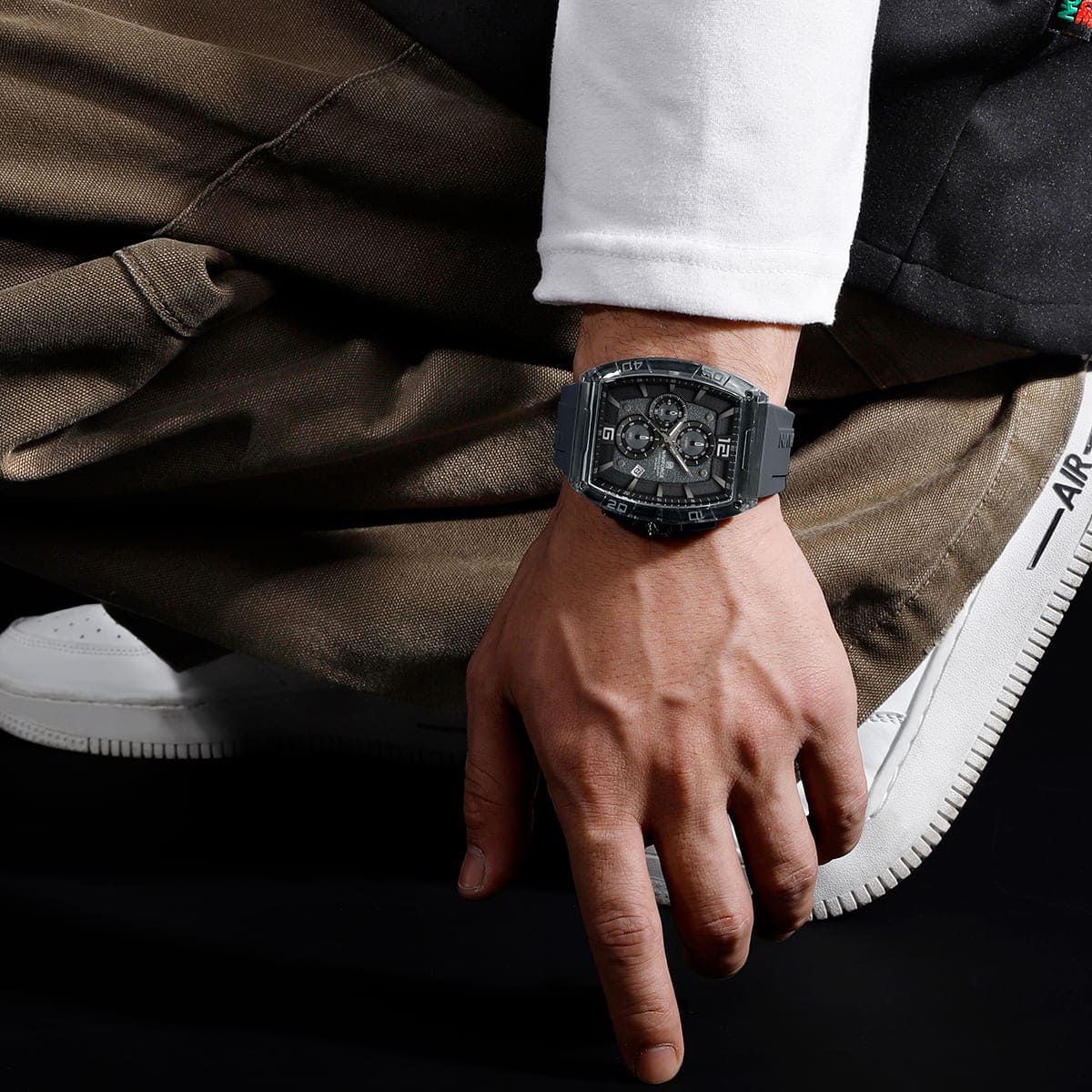Naviforce Men's Watch NF6101-GY-W-GY