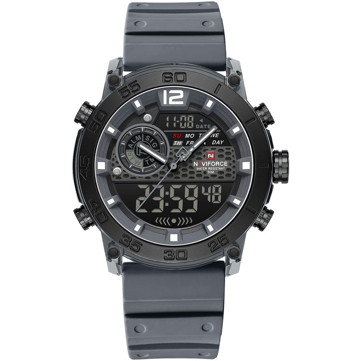 Naviforce Men's Watch NF6104-T-GY-WT-GY