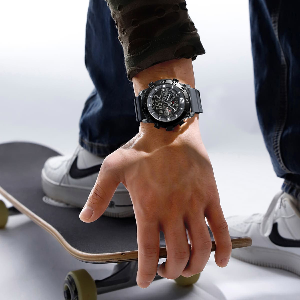 Naviforce Men's Watch NF6104-T-GY-WT-GY