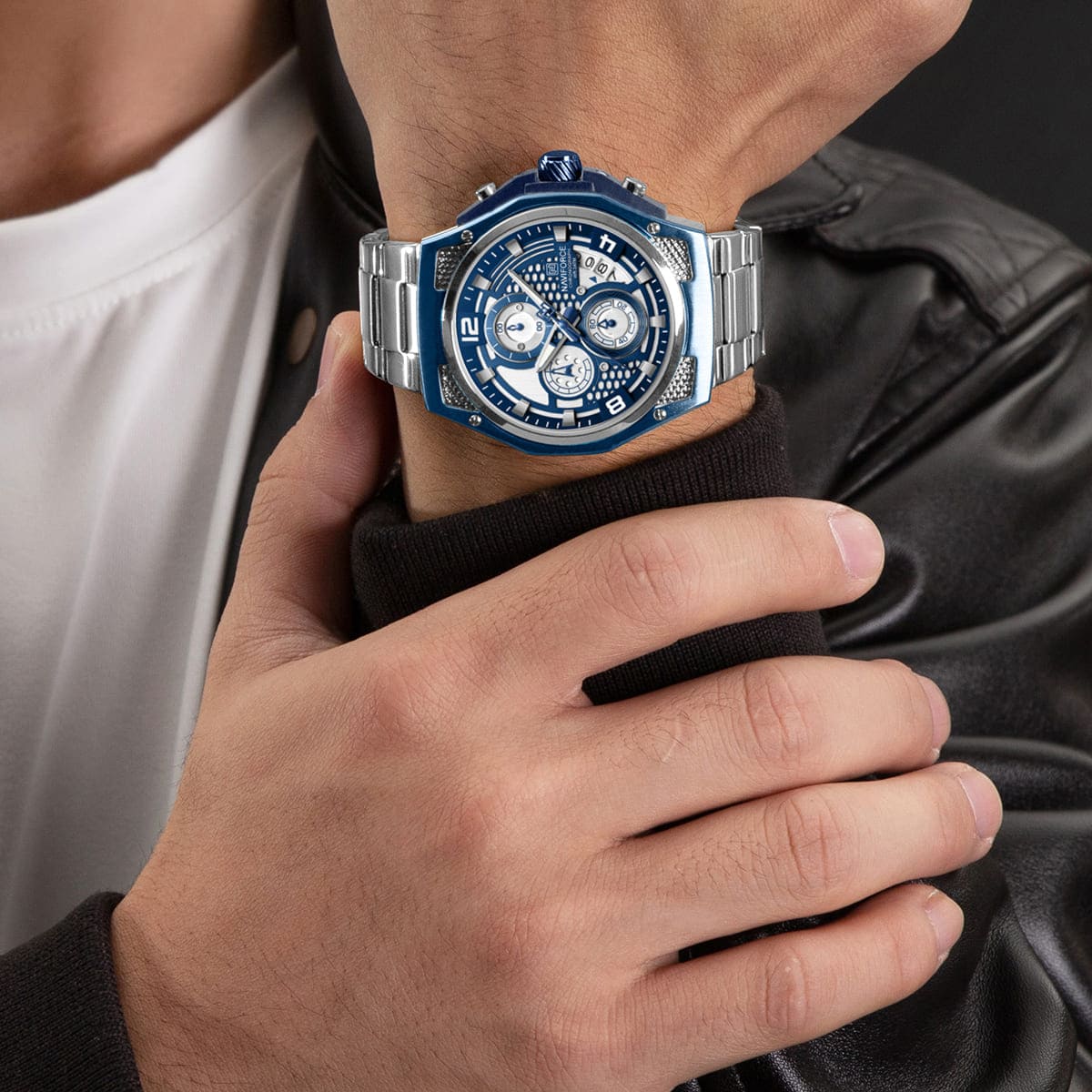 Naviforce Men's Watch NF8051S-S-BE-S
