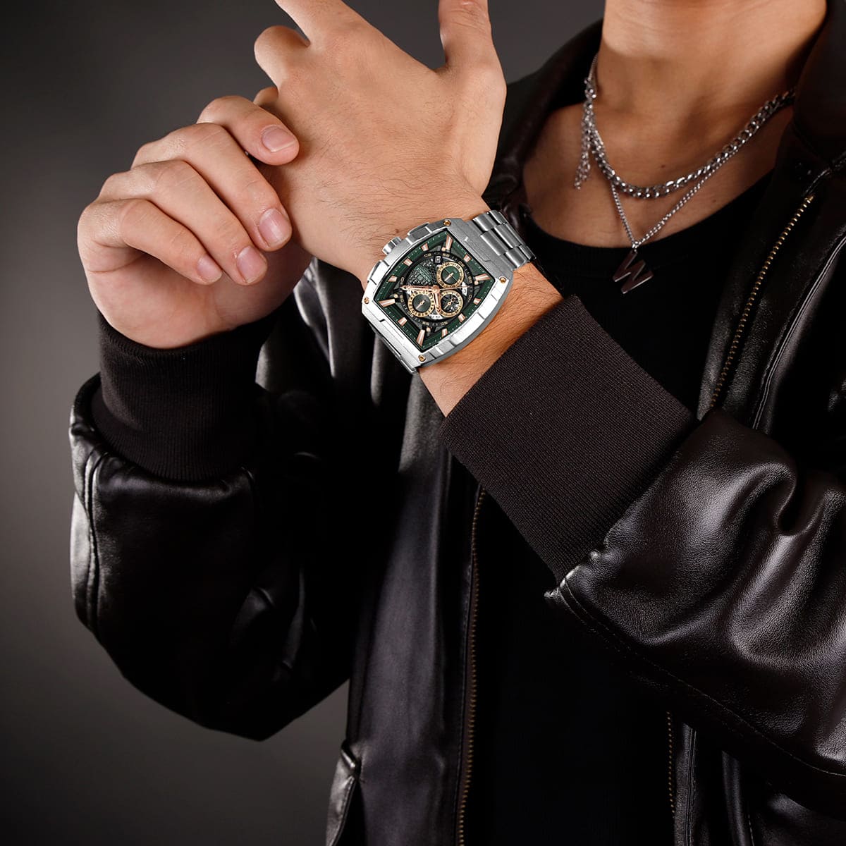 Naviforce Men's Watch NF8066-S-GN-S