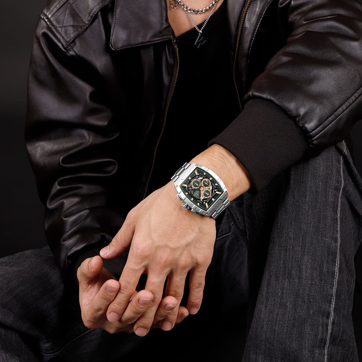 Naviforce Men's Watch NF8066-S-GN-S