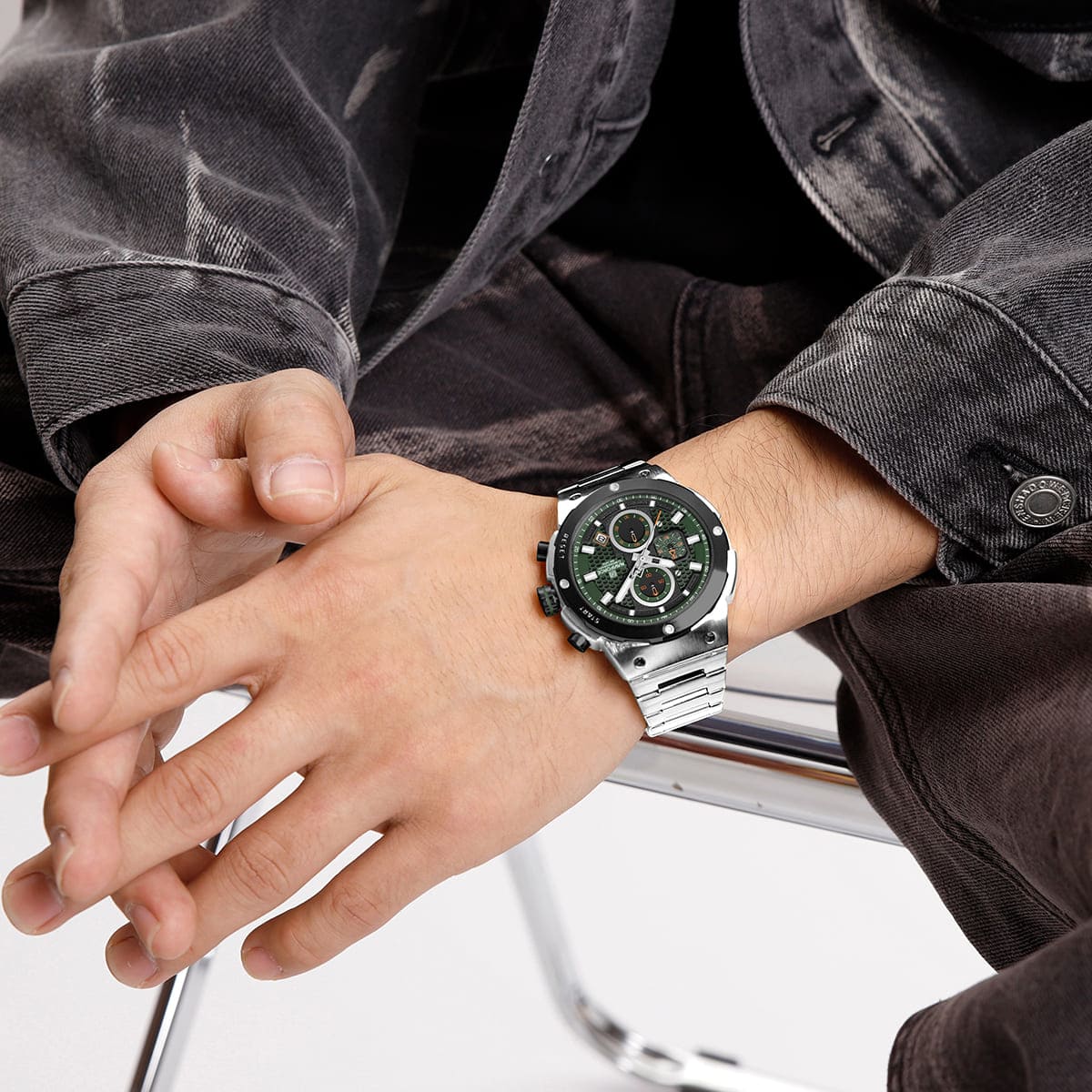 Naviforce Men's Watch NF8072-S-GN-S