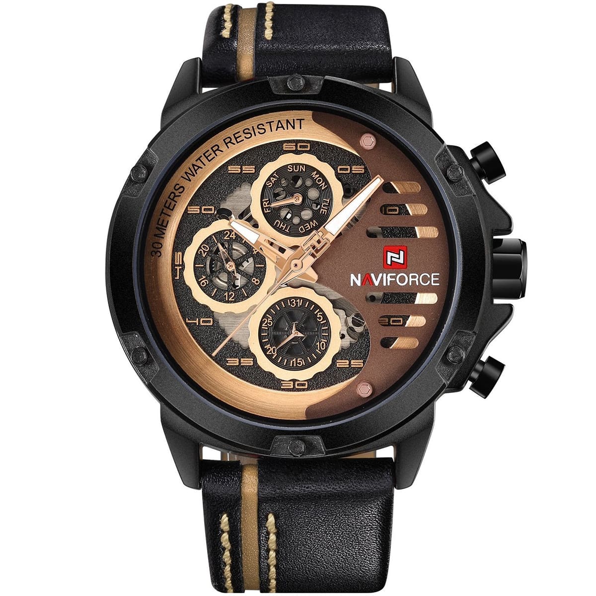 Naviforce Men's Watch NF9110-B-RG-BN