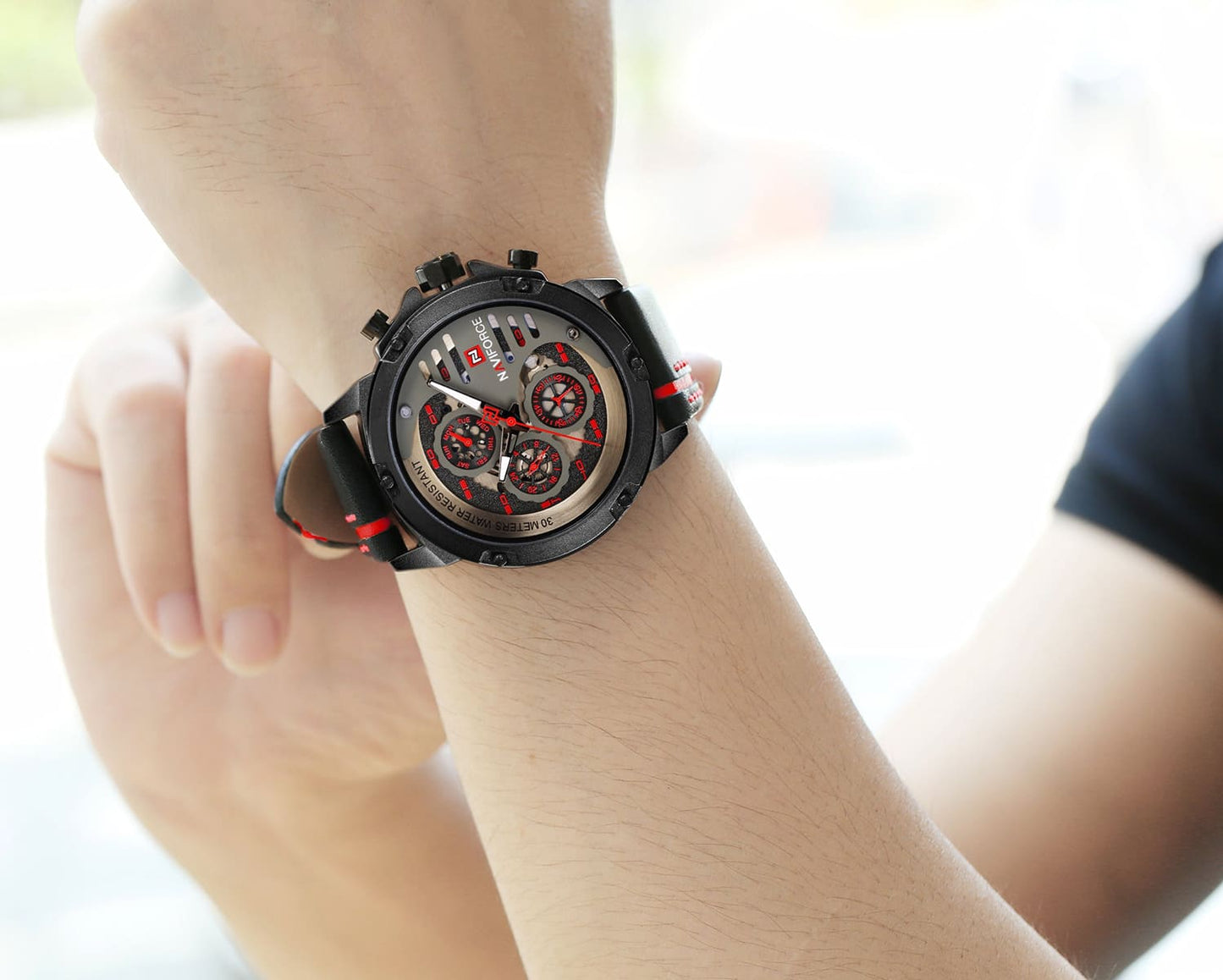 Naviforce Men's Watch NF9110-B-RG-BN