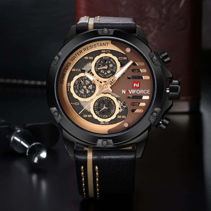 Naviforce Men's Watch NF9110-B-RG-BN