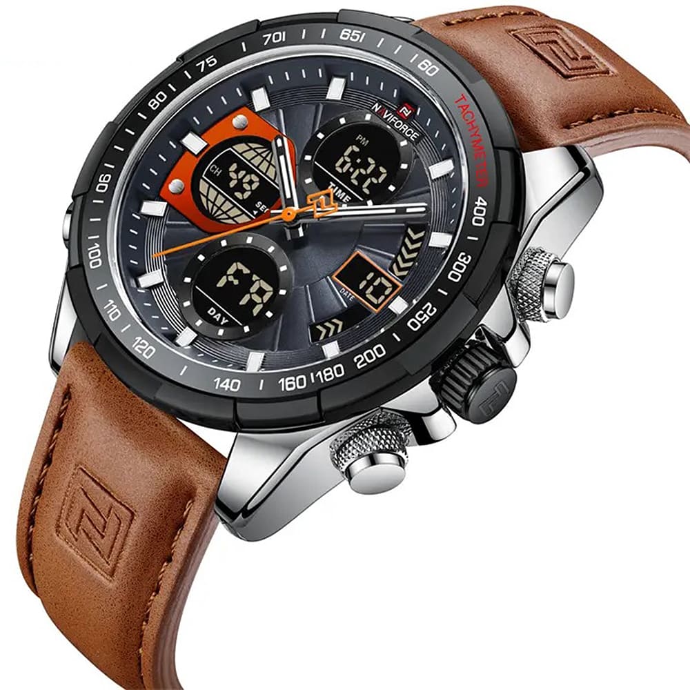 Naviforce Men's Watch NF9197L-S-GY-O-BN
