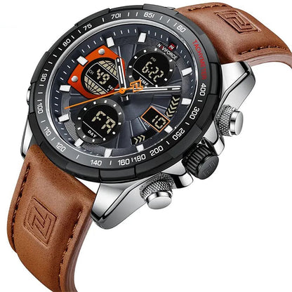 Naviforce Men's Watch NF9197L-S-GY-O-BN