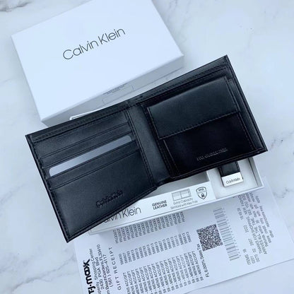 Calvin Klein Wallet & Keychain Set For Men