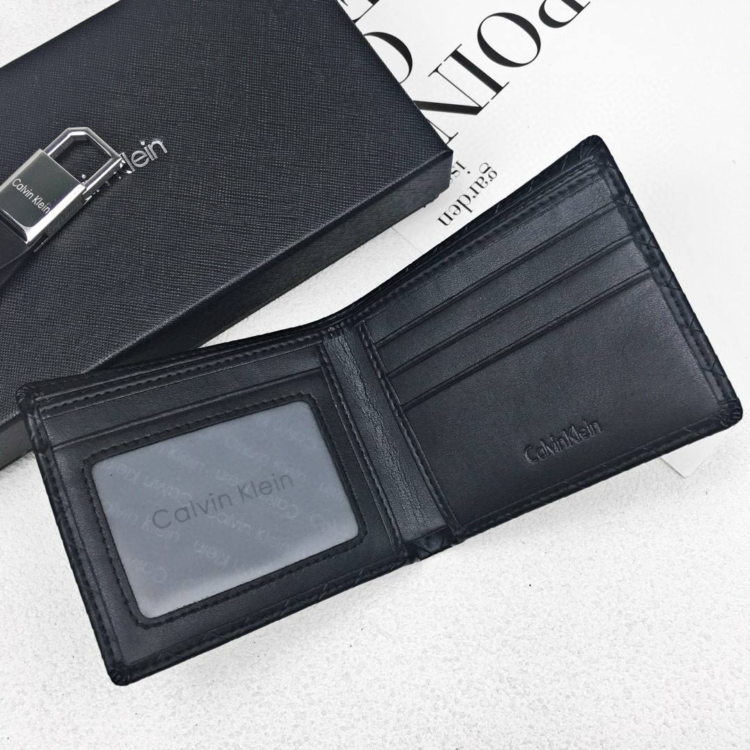 Calvin Klein Wallet & Keychain Set For Men
