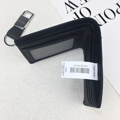 Calvin Klein Wallet & Keychain Set For Men